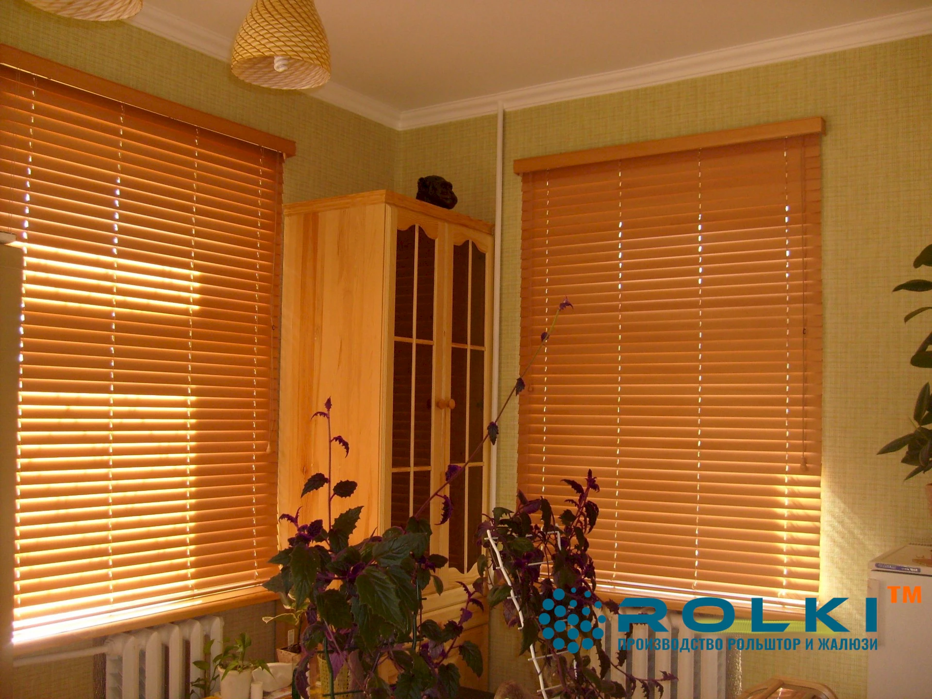 Горизонтальные бамбуковые жалюзи 25 мм